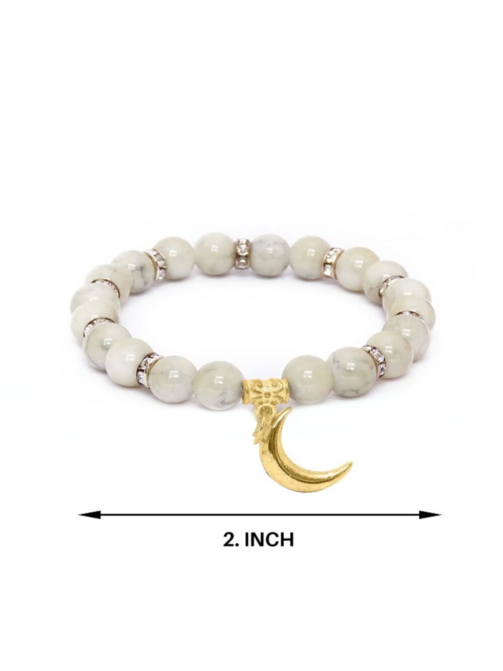 Beaded Fashion Women Bracelet Jewelry Crystal Gemstone Bangle for Girls - Picture 5 of 6